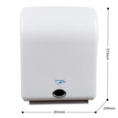 Dispensador Automático de Papel con Llave para Pared. Portapapeles con Sensor Para Baño. Caja de Papel Color Blanco.