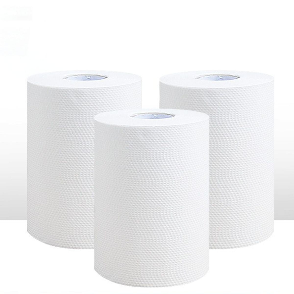 Rollo de Papel Toalla de 20 cm. Papel Secamanos en Rollo.( Paquete de 3). Compatible con TU069 Y TU070.