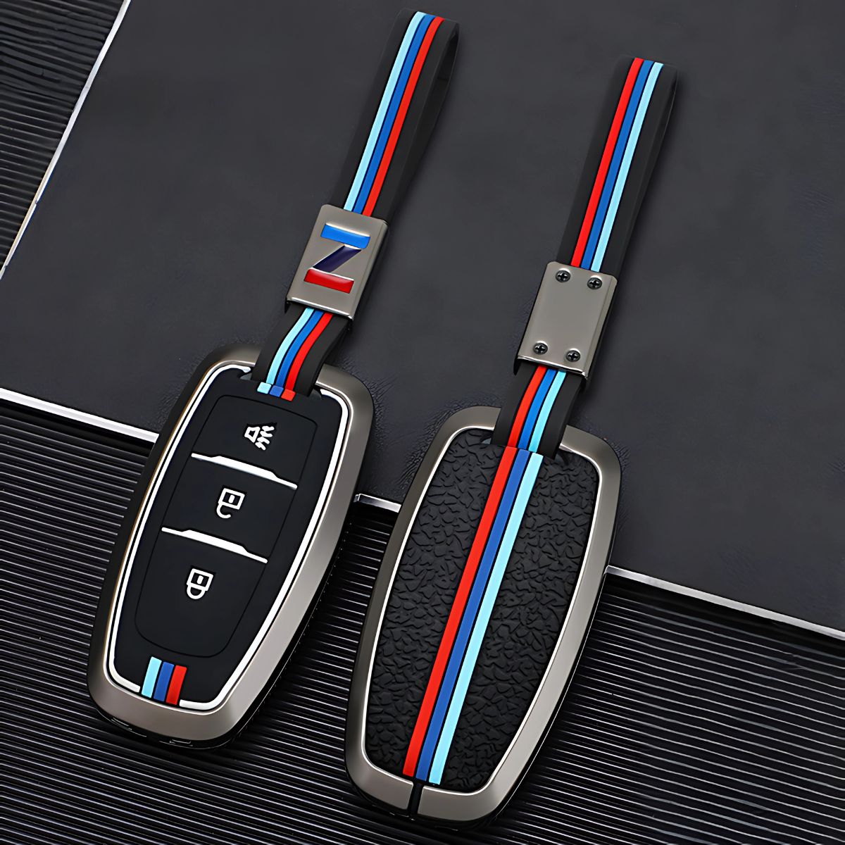 Funda Protectora Color Negro Forro protector Para Llave Forthing Rich. Cover Para Control Remoto De Vehículo.