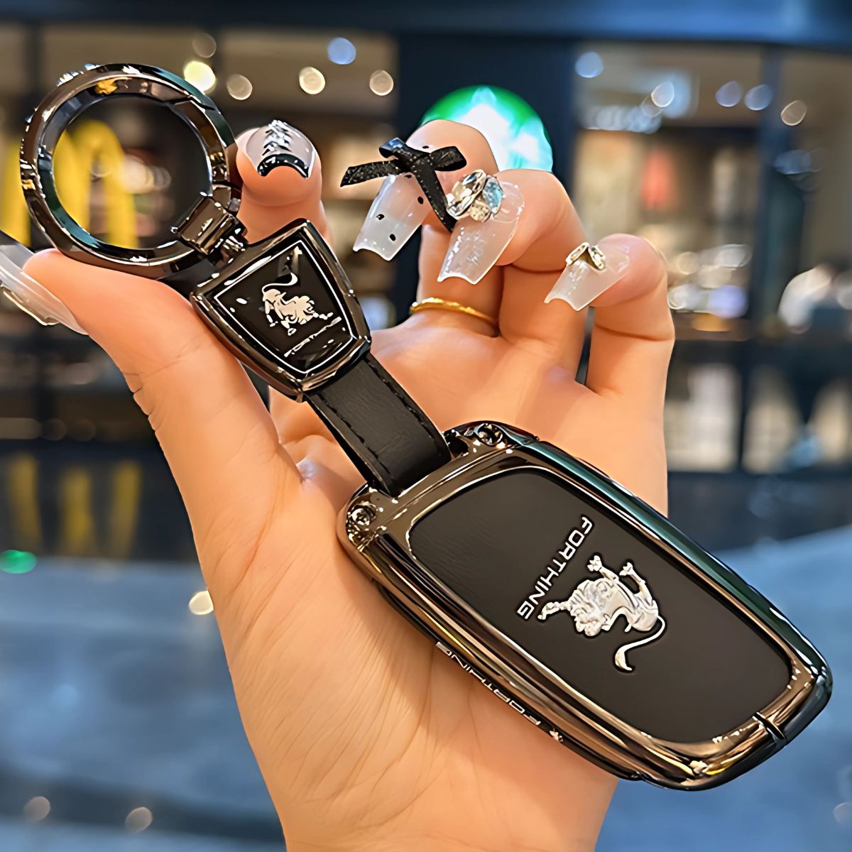 Funda Protectora Color Negro  Forro protector Para Llave Forthing S7. Cover Para Control Remoto De Vehículo.