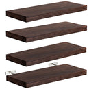 Repisa de pared Flotantes Color Madera Clara (Set de 4 piezas). Repisas de pared. Tablillas de 40x15cm.