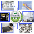 Crema Limpiadora Mancha de agua vidrios grifos Multiusos Putzstein 180g. Limpieza, Pulido y Protección 3 en 1. Incluye esponja.