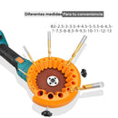 Afilador De Brocas Para Esmeriladora Angular Para Medidas Desde Φ2.5 mm Hasta Φ13 mm.