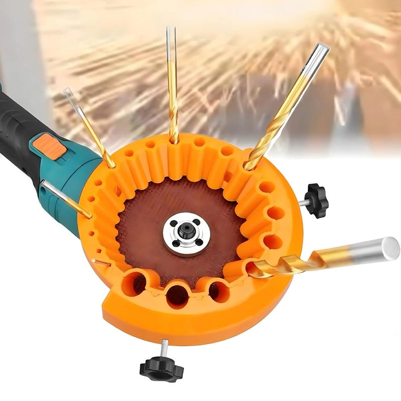 Afilador De Brocas Para Esmeriladora Angular Para Medidas Desde Φ2.5 mm Hasta Φ13 mm.