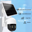 Cámara De Seguridad Solar Inalámbrica WiFi. Cámara de Videovigilancia Con Visión Nocturna Y Detección Inteligente A Prueba De Agua.