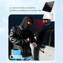 Cámara De Seguridad Solar Inalámbrica WiFi. Cámara de Videovigilancia Con Visión Nocturna Y Detección Inteligente A Prueba De Agua.