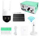 Cámara De Seguridad Solar Inalámbrica WiFi. Cámara de Videovigilancia Con Visión Nocturna Y Detección Inteligente A Prueba De Agua.