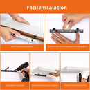 Repisas De Pared (4 Unid.) Set  Estanterías Flotantes Multiuso Para Cocina, Baño, Dormitorio. Color Blanco. 40x14.7x1.5cm.