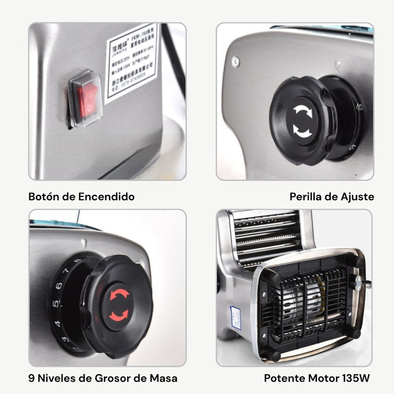 Máquina de Pasta Eléctrica, hacer Spaguetti Fideos Y Dumplings raviolis. Casera 110V