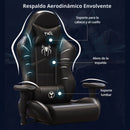 Silla Gamer Ergonómica Estilo Spiderman Negra Con Soporte Lumbar Y Respaldar Reclinable 180°
