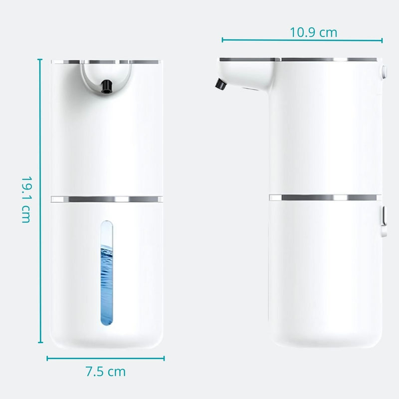 Dispensador Automático De Jabón Espuma Recargable con Puerto USB Color Blanco