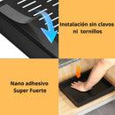 Organizador gaveta De Cocina Expandible Y Extraíble De Acero Para Latas, Platos Y Despensa. 32 a 53cm de ancho x42.5cm profundo. Color Negro. 1 Unidad