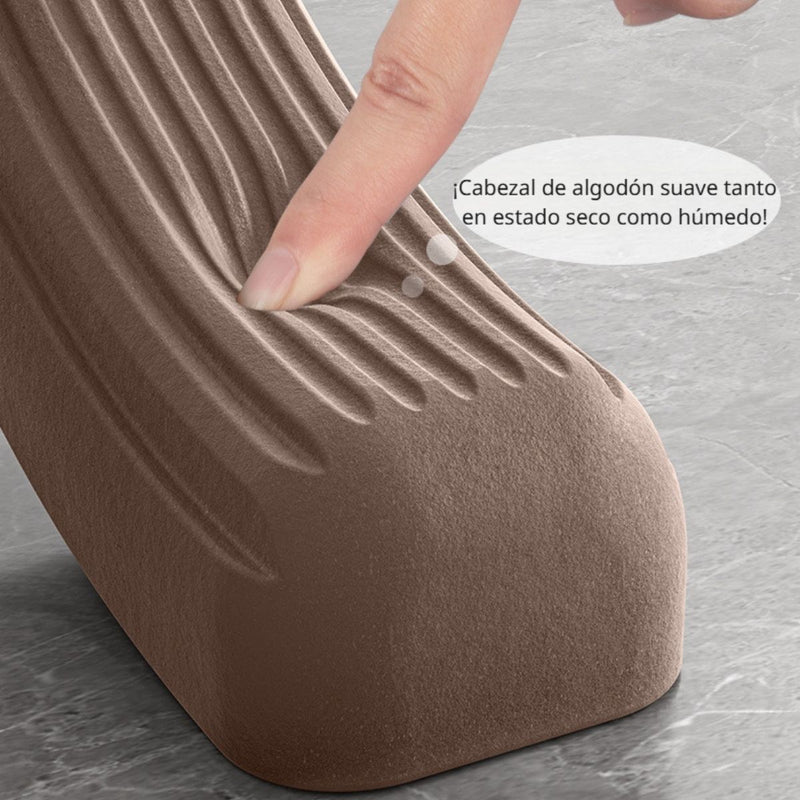 Limpia ventanas escurridor Trapeador Retráctil Mini Con Autoescurrido. Mini Mop Plegable 180°. Mini Mopa Para Limpieza en Seco Y Húmedo.