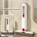 Limpia ventanas escurridor Trapeador Retráctil Mini Con Autoescurrido. Mini Mop Plegable 180°. Mini Mopa Para Limpieza en Seco Y Húmedo.