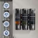 Dispensador De Jabón Triple , Champú Y Acondicionador De Pared Para Baños, Hoteles Air B&B Color Gris
