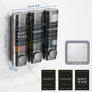 Dispensador De Jabón Triple , Champú Y Acondicionador De Pared Para Baños, Hoteles Air B&B Color Gris