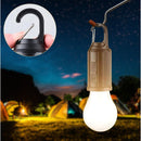Lámpara Solar De Camping Portátil Recargable USBC. Foco Con Gancho para exteriores. Bombilla LED Regulable. Luz calida con dimmer