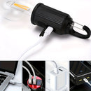 Lámpara Solar De Camping Portátil Recargable USBC. Foco Con Gancho para exteriores. Bombilla LED Regulable. Luz calida con dimmer
