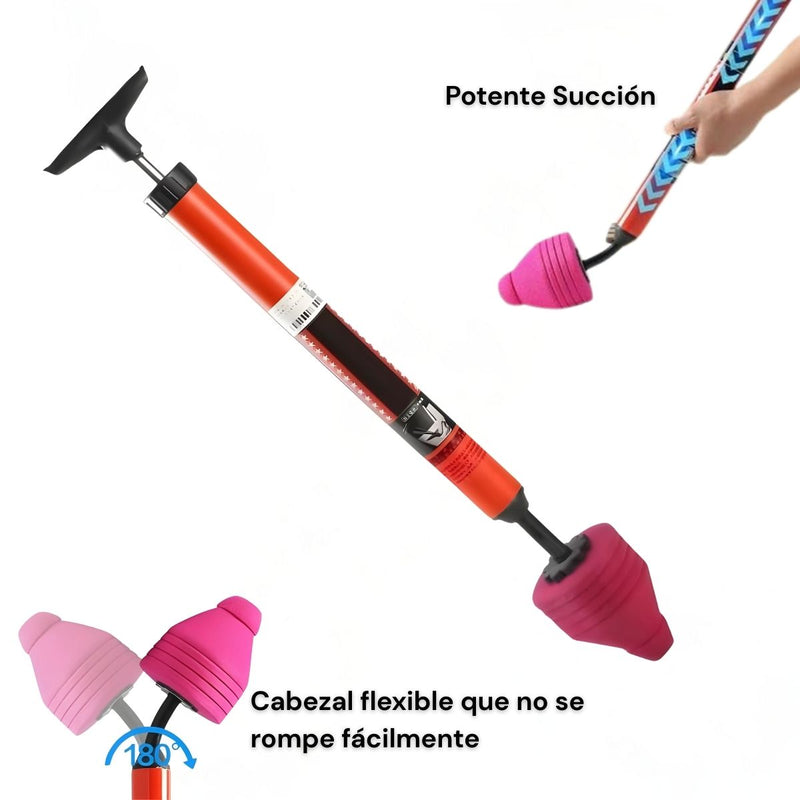 Destapador De Inodoros De Alta Presión. Destapacaños De Succión Potente Para Baño, Cocina Y Drenajes. Destapa cañerias