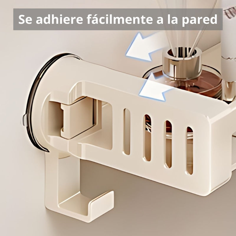 Repisas De Aluminio Con Ventosa Para Baño. Estante Flotante De Ducha.