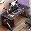 Escritorio Gamer 140x60x74 cm Con Superficie Antimanchas De Fibra De Carbono. Mesa De Computadora Con Soporte Para Monitor.