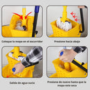 Cubo Exprimidor De Trapeador De 24L. Carro Escurridor Para Limpieza.