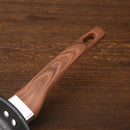 Sartenes Antiadherentes De Piedra de Maifán (Set de 3 unds) Tamaños 8.7" 10.2" Y 11.8" (22,26,30cm) Con Mango Efecto Madera.