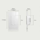 Interruptor Inteligente Wifi De Pared Con Neutro De 4 botones Compatible Con Alexa Y Google Assistant.10A. 90-240V. 50-60 Hz