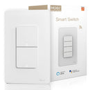 Interruptor Inteligente Wifi De Pared Con Neutro Doble Compatible Con Alexa Y Google Assistant.10A. 90-240V. 50-60 Hz