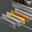 Organizador De Cocina De Pared De Aluminio Especial Con Repisa Y Ganchos. Estante Flotante Multiuso 23.6x5.3" (60x13.5cm)