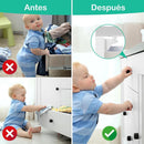 Cerradura De Seguridad Magnética Invisible Para Muebles Y Gabinetes. Protección De Niños (Set de 4 Cerraduras).