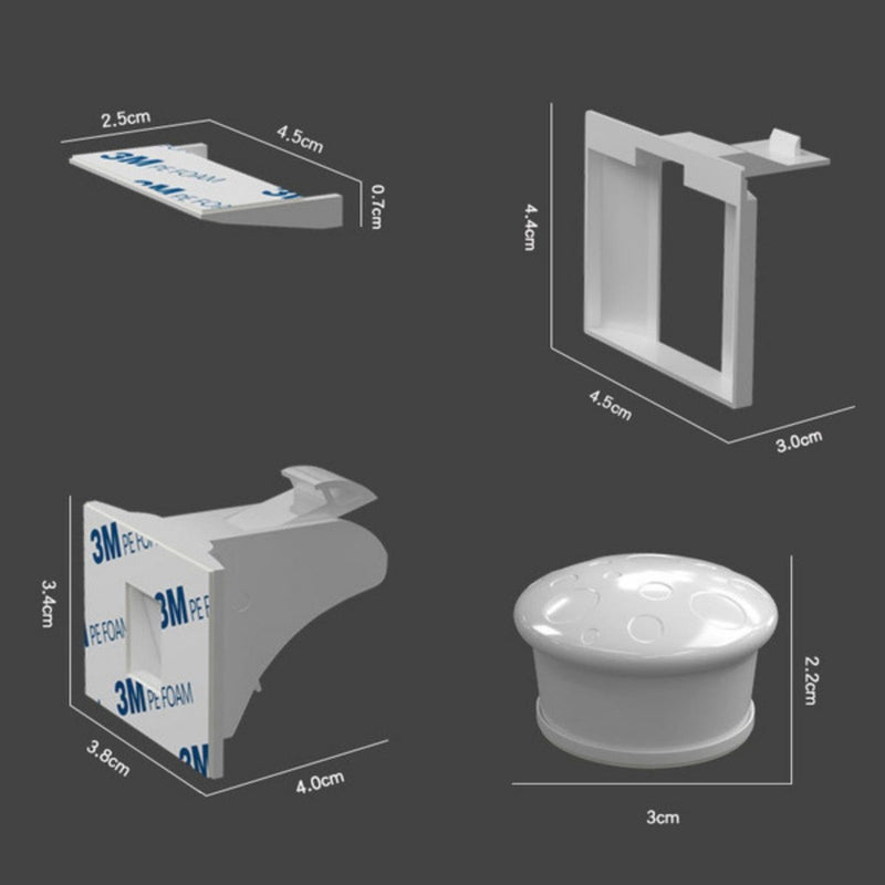 Cerradura De Seguridad Magnética Invisible Para Muebles Y Gabinetes. Protección De Niños (Set de 4 Cerraduras).