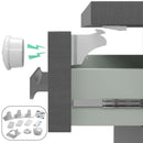 Cerradura De Seguridad Magnética Invisible Para Muebles Y Gabinetes. Protección De Niños (Set de 4 Cerraduras).
