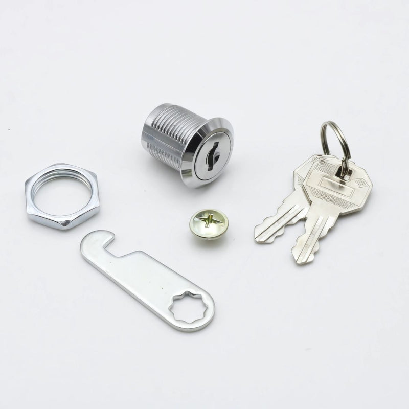 Cerradura de leva para gavetas gabinetes muebles  Con 2 Llaves De Metal Para Buzón De Puerta, Caja De Herramientas, Casilleros, Muebles Y Cajones. 0.8” (20mm)