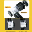 Trampa Para Desagüe Antiolor Flexible. Sifón Para Fregadero Y Lavamanos. Apertura de 30-32 mm, extensible de 45-80 cm (negro)