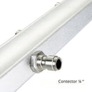 Escoba de agua limpiador de superficies para limpiar áreas planas como aceras y calzadas. Alta Presión De 7 Boquillas Conector 1⁄4" Varilla Y Extensores. Accesorio Hidrolavadoras De 39.4" (1m).