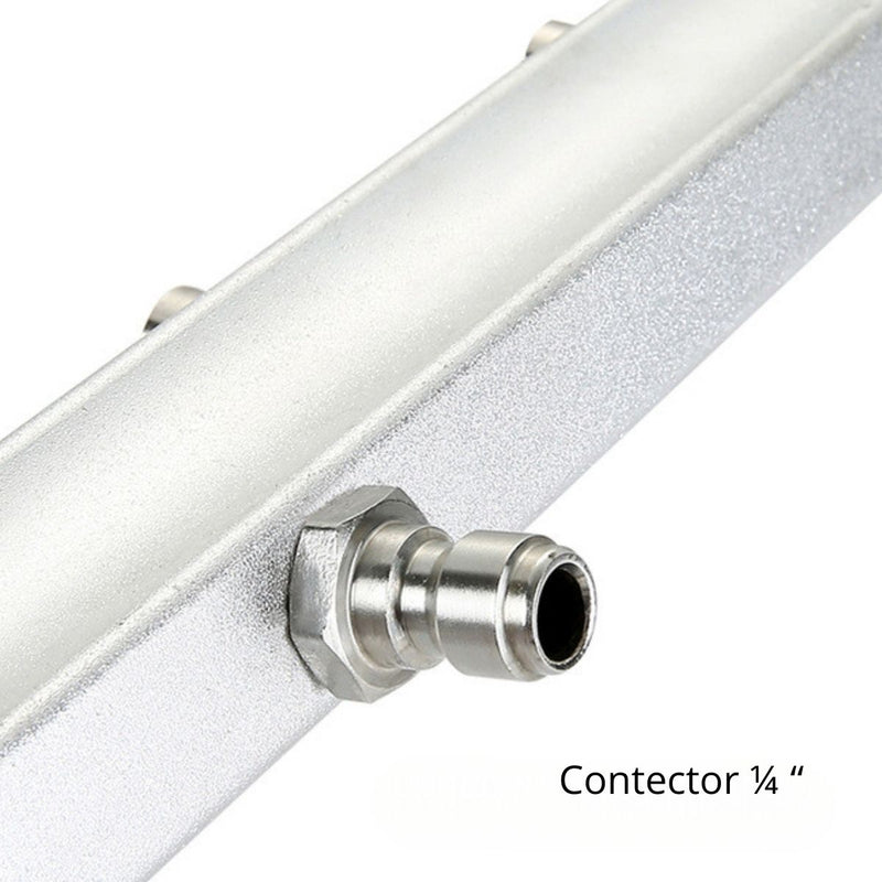 Escoba de agua limpiador de superficies para limpiar áreas planas como aceras y calzadas. Alta Presión De 7 Boquillas Conector 1⁄4" Varilla Y Extensores. Accesorio Hidrolavadoras De 39.4" (1m).