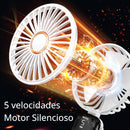 Abanico De Mano Portátil Recargable USB 20000mAh Ultra Silencioso Con Base De 5 Velocidades Y Batería De 15 Horas de Duración. Color Blanco