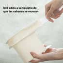 Sujetador de Sabanas colchon invisible. Tiras De Fijación Transparentes Para Sábanas Antideslizantes (Set de 4 unds).