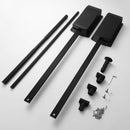 Closet tubo Con Sistema De Elevación Ajustable 70-93cm (27.5”-36”). Color Negro Barra De Ropa Abatible con doble buffer