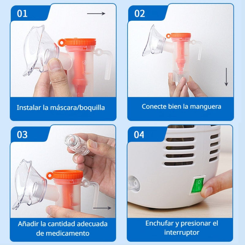 Nebulizador Para Terapia Respiratoria Ideal Para Niños y Adultos.