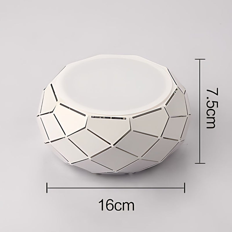 Lámpara LED De Techo Con Efecto Decorativo De Luz Geométrica. 5W. 6.2” (16cm) Luz Blanca