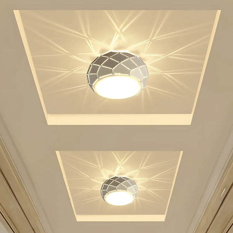 Lámpara LED De Techo Con Efecto Decorativo De Luz Geométrica. 5W. 6.2” (16cm) Luz Cálida