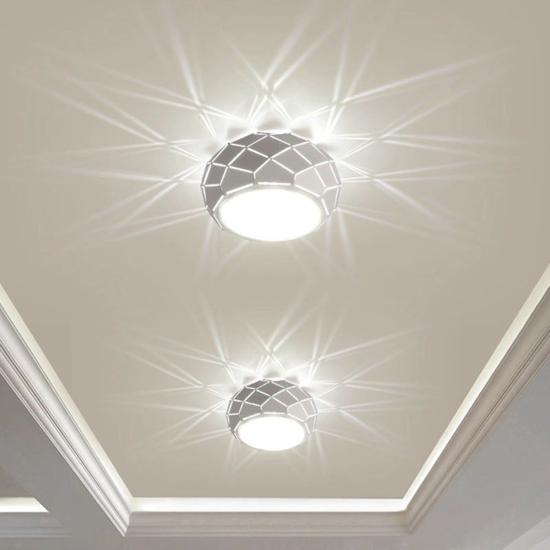 Lámpara LED De Techo Con Efecto Decorativo De Luz Geométrica. 5W. 6.2” (16cm) Luz Blanca