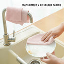 Paños De Microfibra (Set De 20 Unids). 22×28cm Rosado. Trapos De Limpieza Absorbentes.
