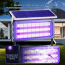 Lámpara Solar Mata Insectos Recargable. Antimosquitos 35W Triple Tubo UV Para Terrazas, Patios, Gazebos. Cobertura 400 m². 65x19.5x87.5cm.