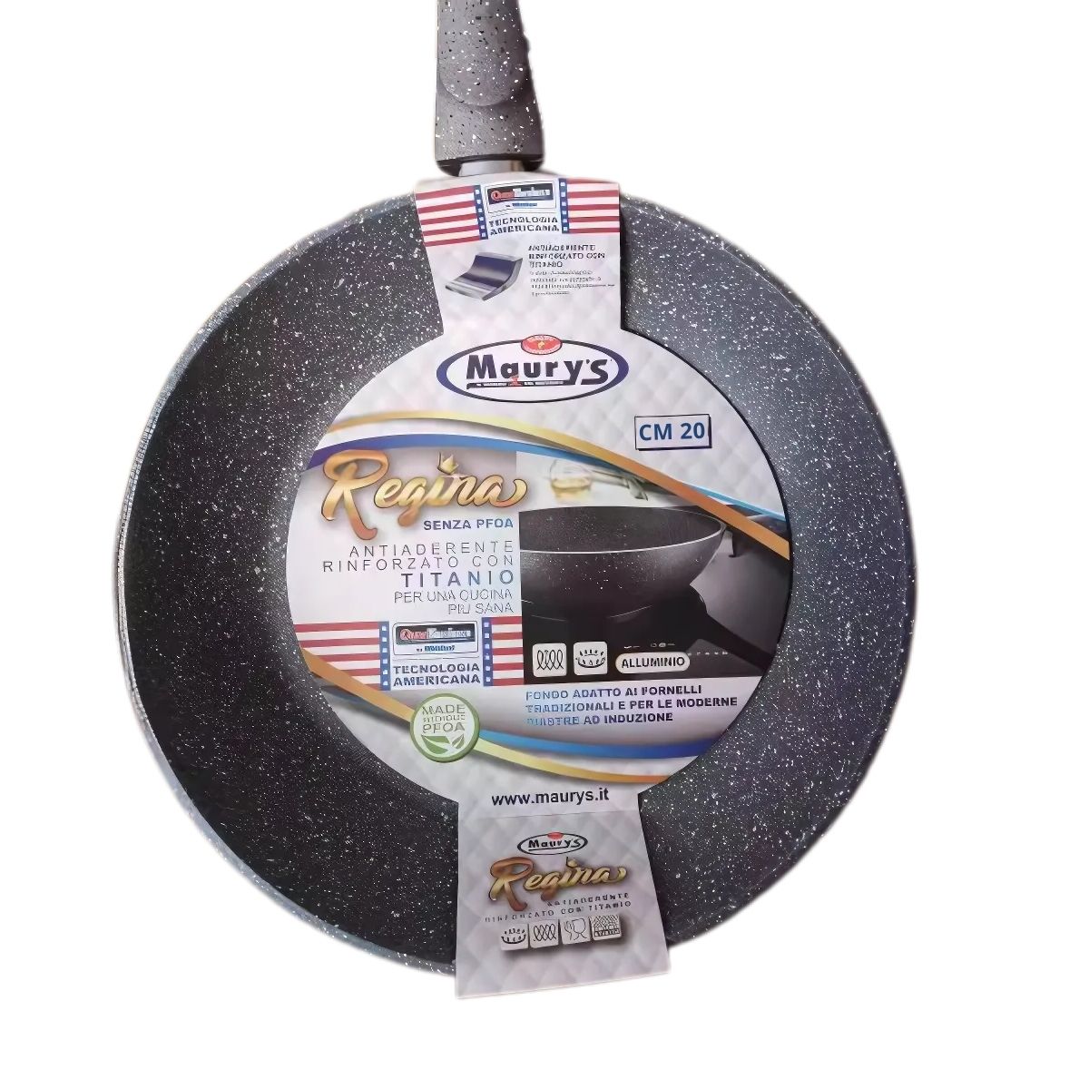 Sartén Antiadherente De Piedra Maifan Para Cocina Gas Y Estufa De Inducción. 20cm