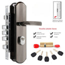 Cerradura De Seguridad Embutida Para Puertas De 45 a 55mm.  280mmx65mm. Con Cilindro De Acero Inoxidable. Incluye 7 Llaves Doble Apertura.  Apertura Derecha Hacia Adentro