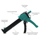 Pistola Calafateadora Doble Cartucho Para Usar con cartucos dobles Con Epoxicos, Resina De Doble Componente.