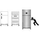 Base Móvil Universal Ajustable (45-60cm) Con Ruedas Para Mover Muebles, Lavadora Y Refrigerador. Carga Max. 305 Lbs (138 Kgs)
